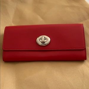 Coach turn lock wallet